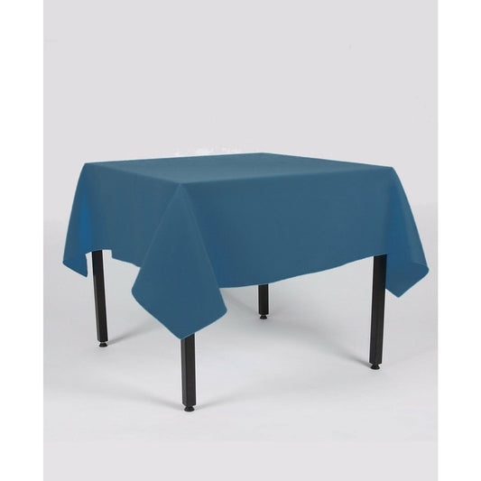 Airforce Blue Plain Rectangle Tablecloth - Pub Style Tables