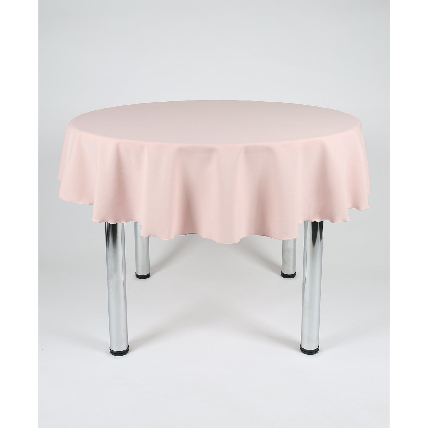 Blush Pink Plain Round Tablecloth - Extra Wide