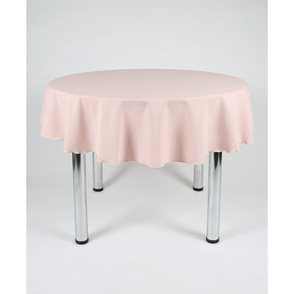 Blush Pink Plain Round Tablecloth - Extra Wide