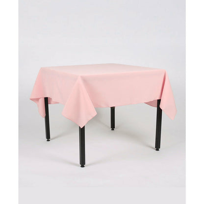 Blush Pink Plain Rectangle Tablecloth - Pub Style Tables
