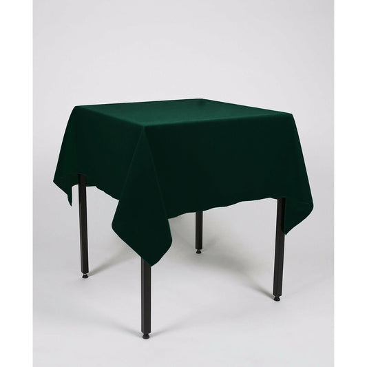 Bottle Green Plain Square Tablecloth - Extra Wide