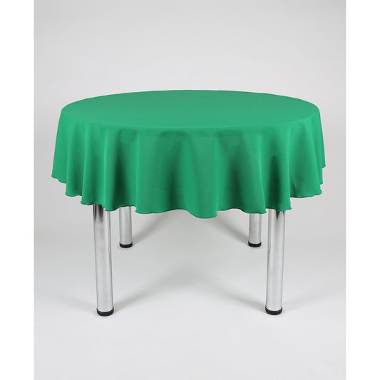 Emerald Green Plain Round Tablecloth - Extra Wide