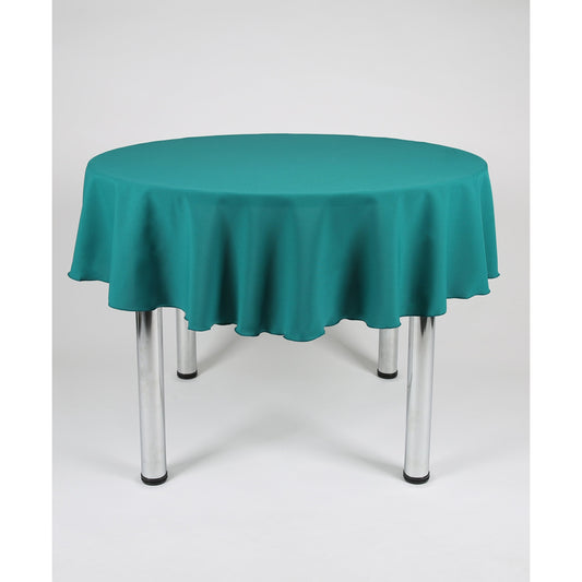Jade Green Plain Round Tablecloth