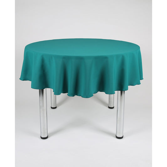 Jade Green Plain Round Tablecloth - Extra Wide