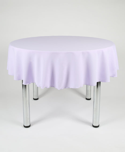 Lilac Plain Round Tablecloth