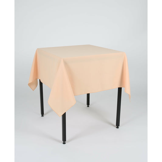 Peach Plain Rectangle Tablecloth - Pub Style Tables
