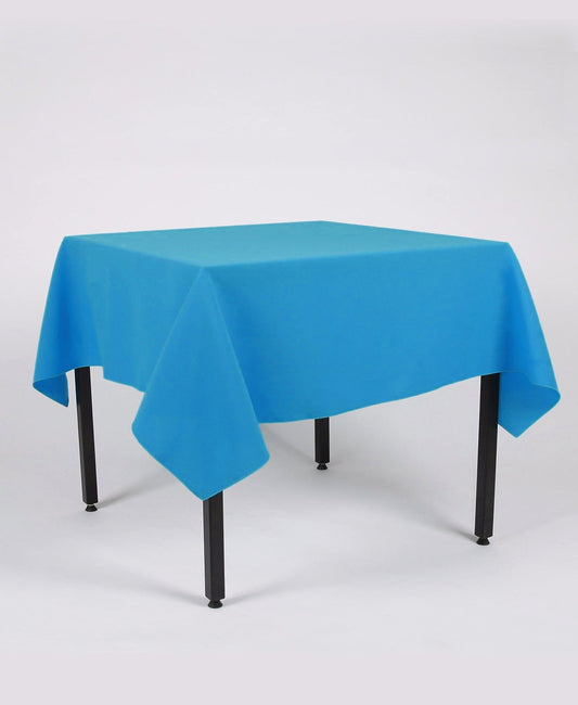 Turquoise Plain Rectangle Tablecloth - Extra Wide