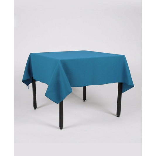 Teal Plain Rectangle Tablecloth - Pub Style Tables