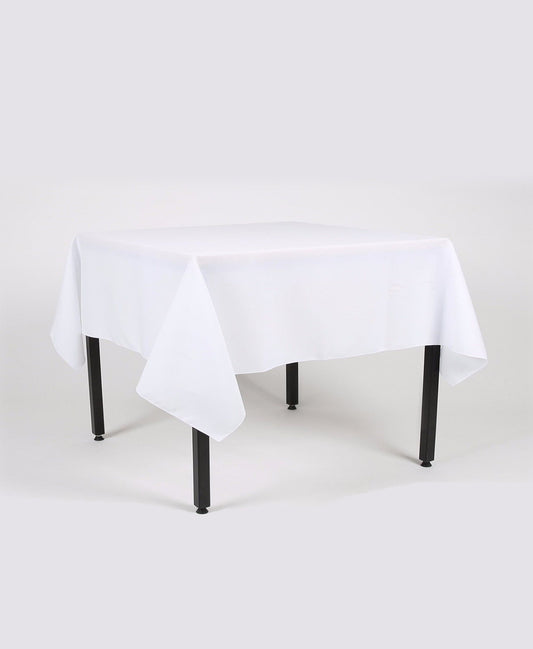 White Plain Rectangle Tablecloth