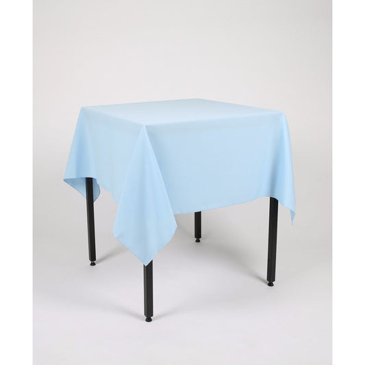 Baby Blue Plain Square Tablecloth - Extra Wide