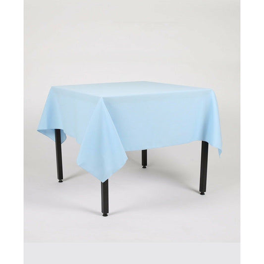 Baby Blue Plain Rectangle Tablecloth - Pub Style Tables
