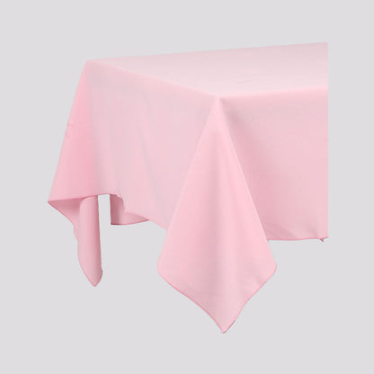 Baby Pink Plain Rectangle Tablecloth - Pub Style Tables