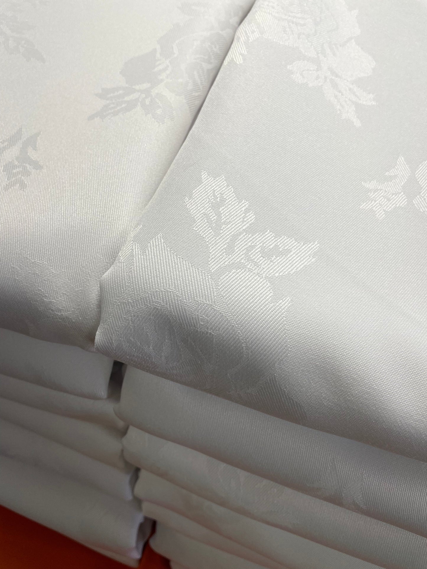 White Damask Rose Napkin