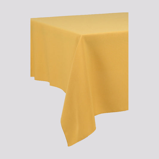 Mustard Yellow Plain Rectangle Tablecloth - Pub Style Tables