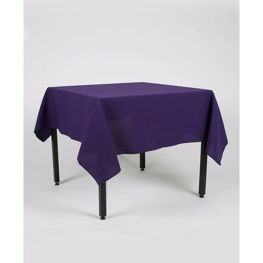 Purple Plain Rectangle Tablecloth - Pub Style Tables