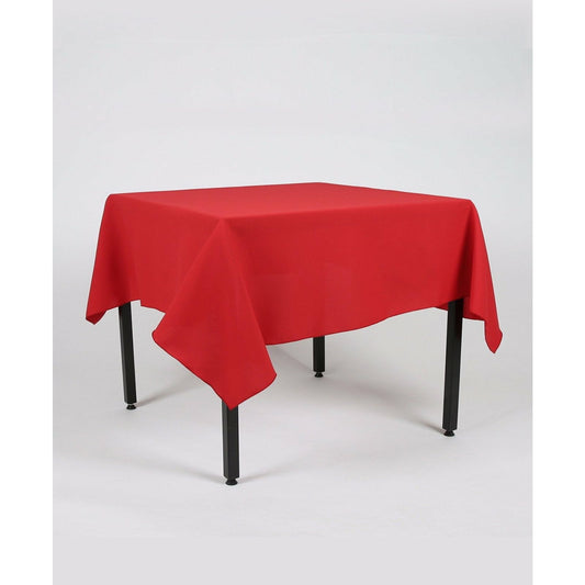 Red Plain Rectangle Tablecloth - Pub Style Tables